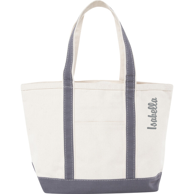 Medium Classic Tote, Gray - Bags - 3