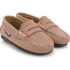 Soft Nappa Leather Mocassins, Dry Rose - Flats - 3
