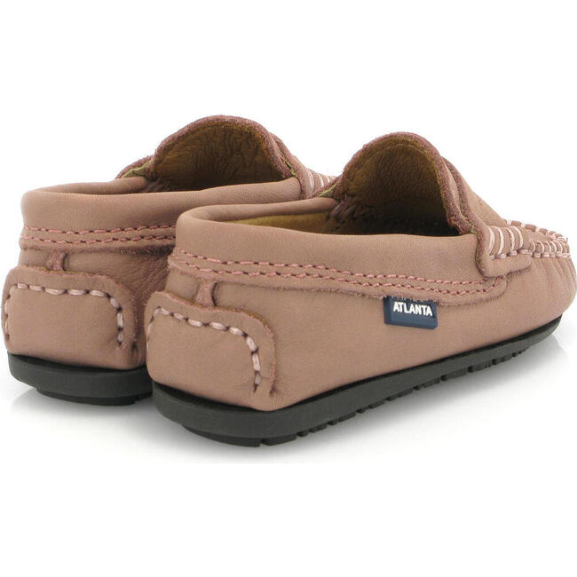 Soft Nappa Leather Mocassins, Dry Rose - Flats - 4