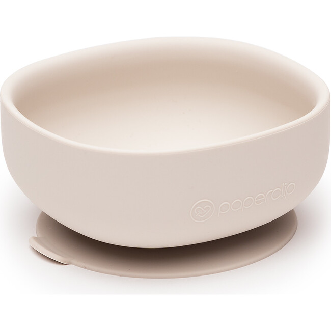 Silicone Rounded Square Grip Bowl, Mushroom