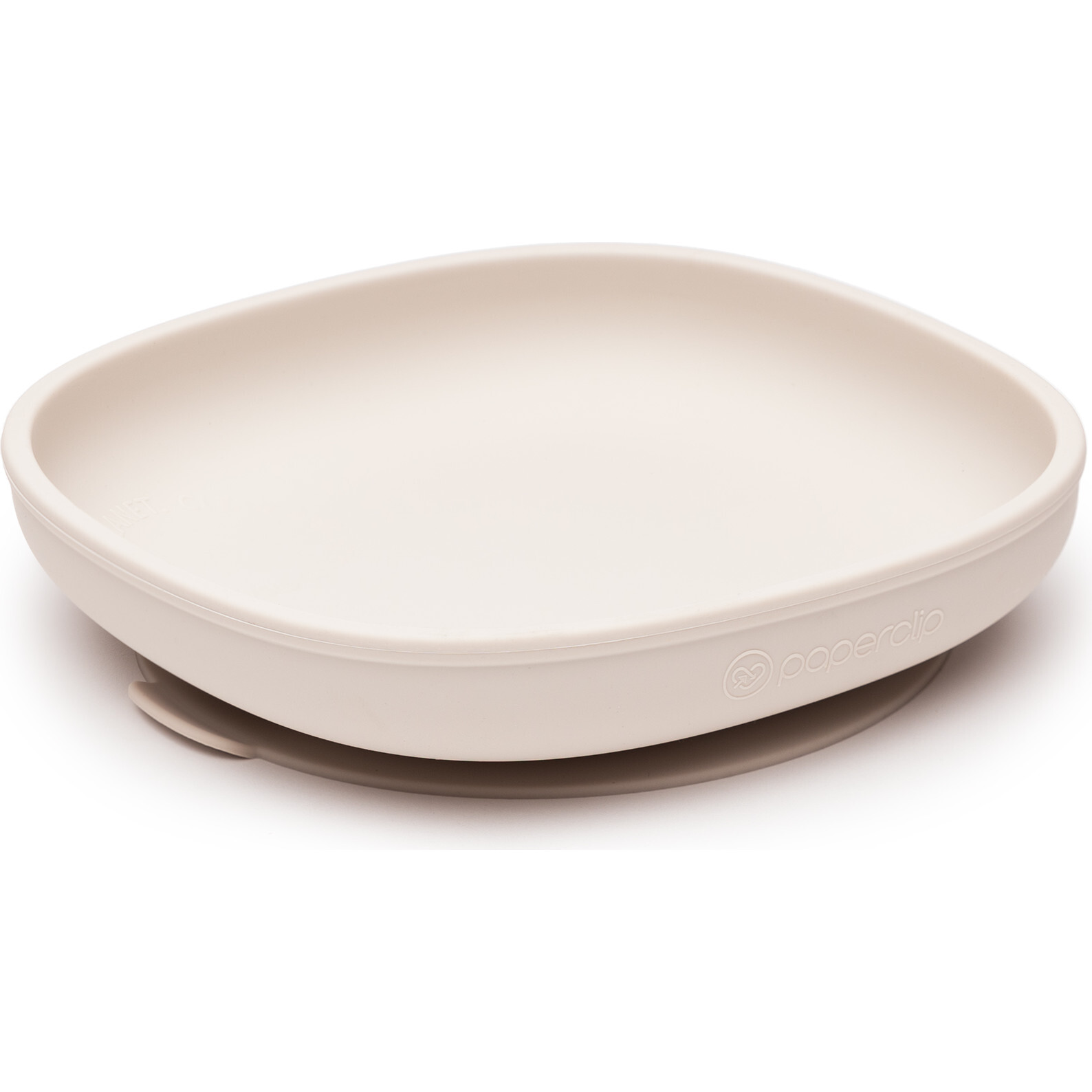 Silicone Rounded Square Grip Plate, Mushroom - Food Storage - 1