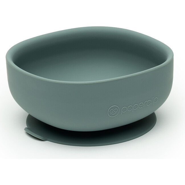 Silicone Rounded Square Grip Bowl, Cactus Green