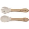 Silicone & Wooden Spoon & Spork Set, Mushroom - Food Storage - 6