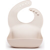 Silicone Catch-All Pocket Bib, Mushroom - Bibs - 1 - thumbnail