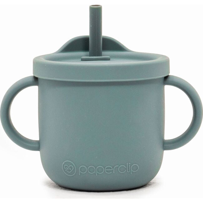 Silicone Sippy & Snack Cup With Lid, Cactus Green - Food Storage - 3