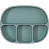 Silicone Rounded Rectangle 4-Section Grip Plate, Cactus Green - Food Storage - 3