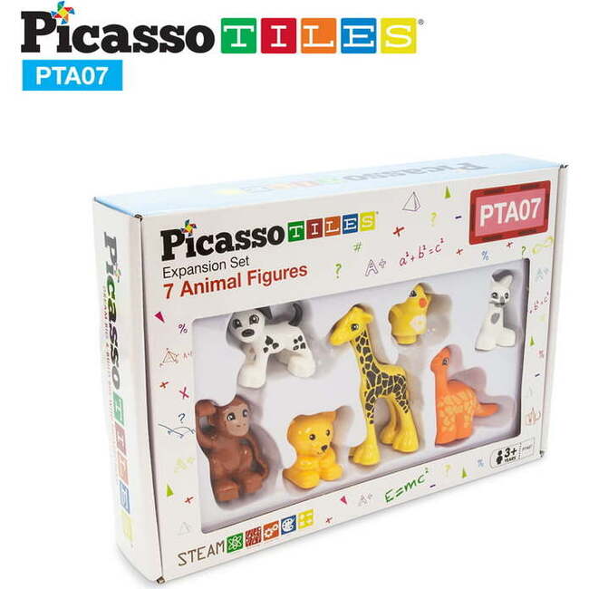 7pc Magnetic Animal Action Figure Set - STEM Toys - 2