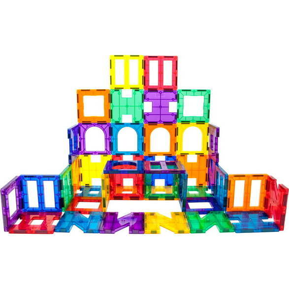 42 Piece Set Magnet Building Tiles 6 Different - STEM Toys - 1