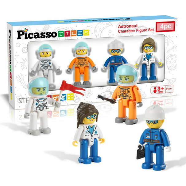 4 Piece Astronaut Character Figure Set