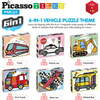 20 Piece 1" Magnetic Cube Puzzle Block Vehicle Set - STEM Toys - 3
