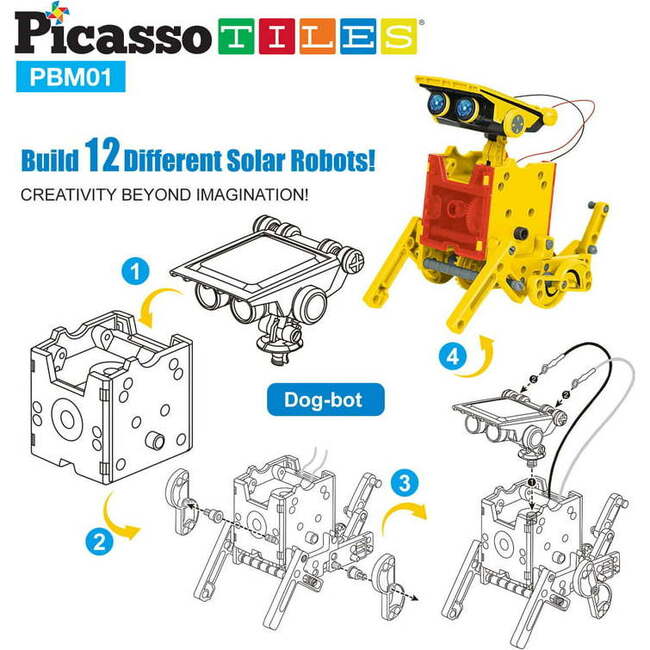 12-in-1 STEM Kids Solar Powered Space Robot Science Kit - STEM Toys - 4