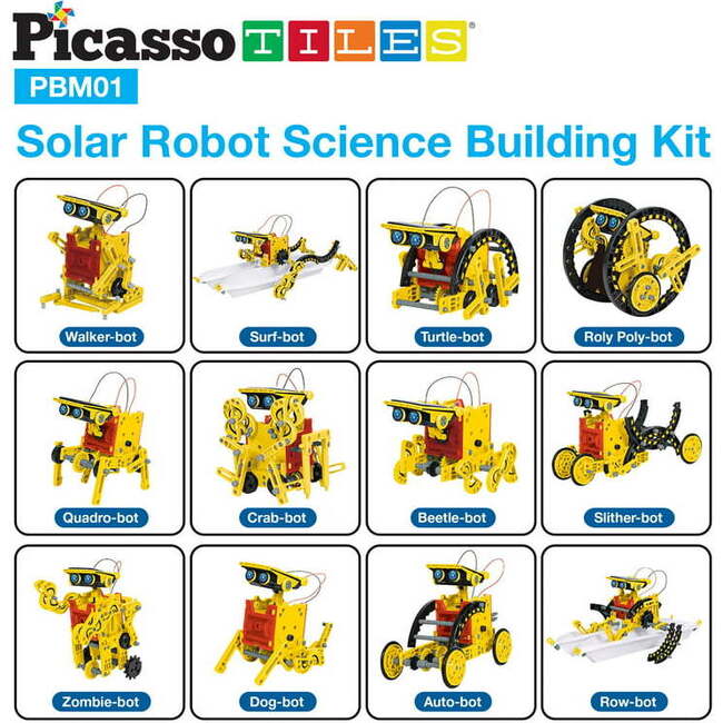 12-in-1 STEM Kids Solar Powered Space Robot Science Kit - STEM Toys - 5