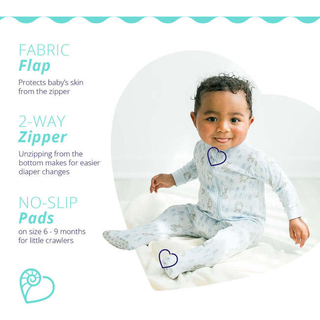 Zipper Footie, Bundle of Bears - Footie Pajamas - 4