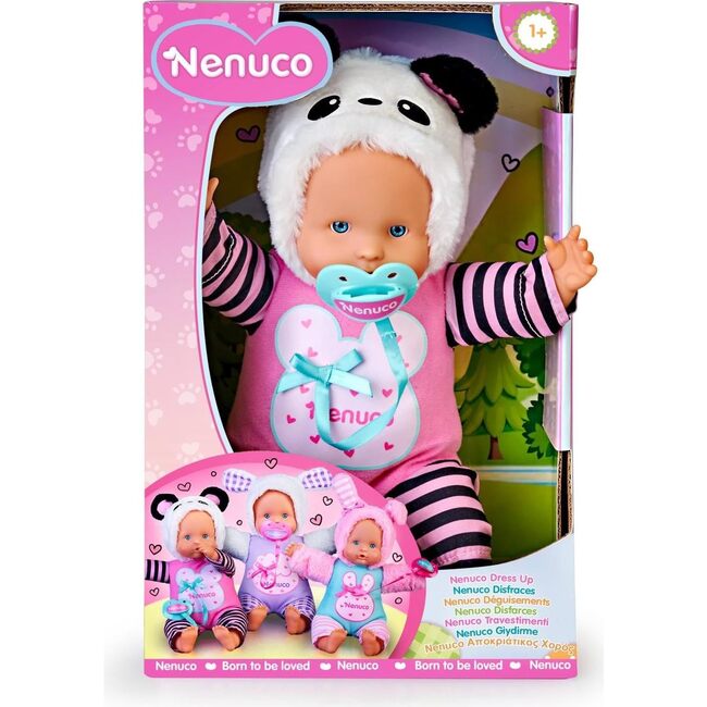 Dress Up Baby Doll with Panda Outfit, 12" Doll - Dolls - 3