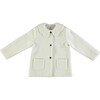 Wool Coat, Gardenia - Coats - 1 - thumbnail