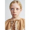 Olivia Ruffled Blouse, Alpine Terra Check - Blouses - 4