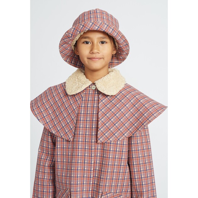 Aiko Gabardine, Red Tartan Check - Coats - 4