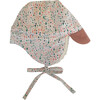 Winter Hat, Colorful Funky Dots on White with tie - Hats - 1 - thumbnail