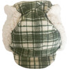 Winter Hat, Olive White Plaid with velcro straps - Hats - 4