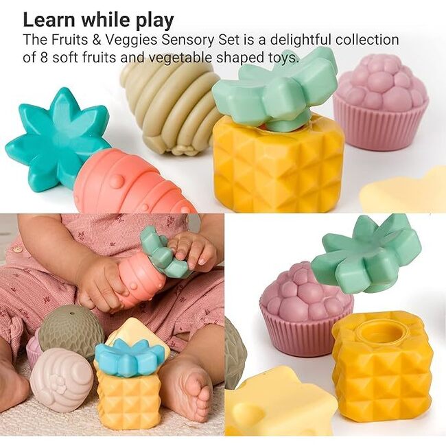 Sensory Set Fuits & Vegetables - Developmental Toys - 3