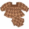 Ciel Two Piece Set, Patchwork Floral Dusted Clay - Mixed Apparel Set - 1 - thumbnail