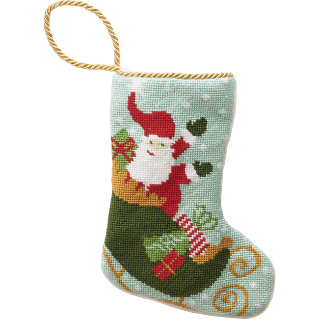 To All A Goodnight Santa Stocking by Coton Colors