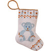 Mini Bear-y Christmas in Blue Stocking by Shuler Studio - Stockings - 1 - thumbnail