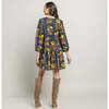 Womens Michelle Dress, Navy Poppy - Dresses - 4