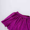 Girls Velour Gianna Skirt, Berry - Skirts - 3