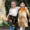 Girls Velour Kalani Dress, Gold - Dresses - 4