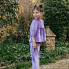 Girls Velour Rowan Top, Lavender - Shirts - 5