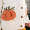 Girls Pocket Sweater, Pumpkin - Sweaters - 3
