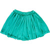 Girls Velour Gianna Skirt, Teal - Skirts - 5