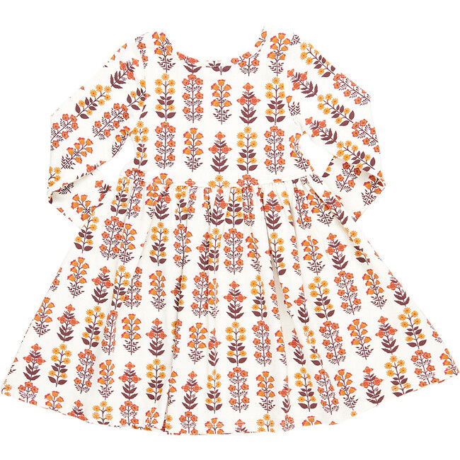 Girls Organic Steph Dress, Fall Field Floral - Dresses - 5