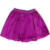 Girls Velour Gianna Skirt, Berry - Skirts - 6