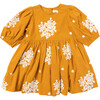 Girls Brooke Dress, Inca Gold Embroidery - Dresses - 1 - thumbnail