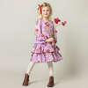 Girls Fleur Dress, Lavender Poppy - Dresses - 2