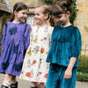 Girls Brooke Dress, Royal Purple Embroidery - Dresses - 2