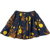 Girls Gianna Skirt, Navy Poppy - Skirts - 1 - thumbnail