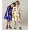 Girls Brooke Dress, Royal Purple Embroidery - Dresses - 4