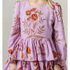 Girls Fleur Dress, Lavender Poppy - Dresses - 4