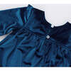 Baby Girls Velour Quinn Bubble, Midnight Blue - Onesies - 3