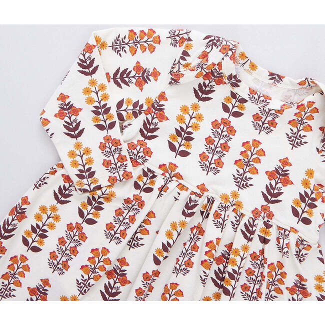 Baby Girls Organic Steph Dress, Fall Field Floral - Dresses - 2