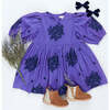 Girls Brooke Dress, Royal Purple Embroidery - Dresses - 5
