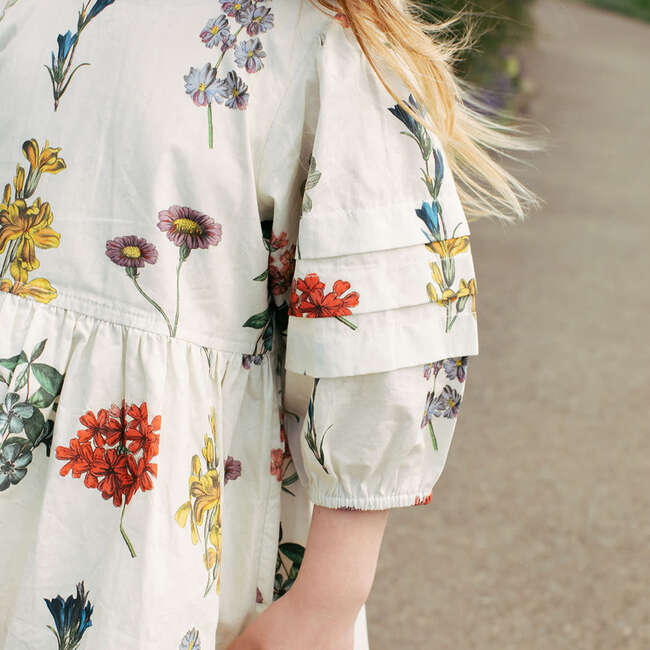 Girls Brooke Dress, Notebook Botanical - Dresses - 4