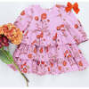 Girls Fleur Dress, Lavender Poppy - Dresses - 5