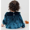 Baby Girls Velour Quinn Bubble, Midnight Blue - Onesies - 4
