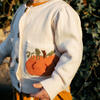 Baby Girls Pocket Sweater, Pumpkin - Sweaters - 4
