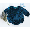 Baby Girls Velour Quinn Bubble, Midnight Blue - Onesies - 5