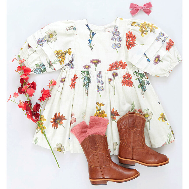 Girls Brooke Dress, Notebook Botanical - Dresses - 6